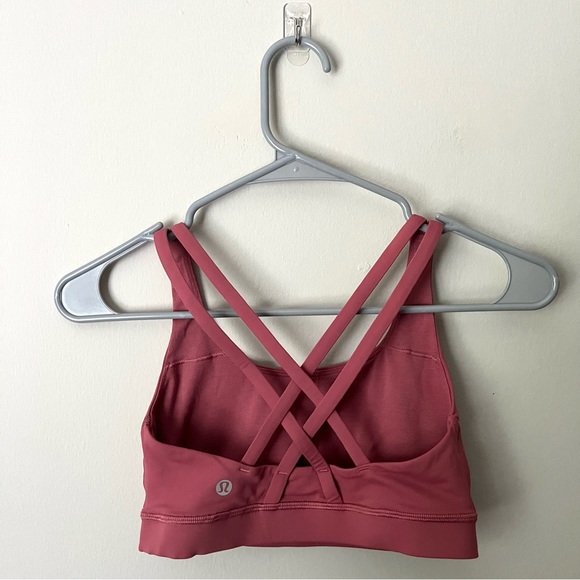 Lululemon x Peloton Energy Bra Cherry Tint 4 - Picture 6 of 8